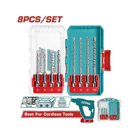 SET PUNTE TRAPANO SDS PLUS PZ 8 TOTAL