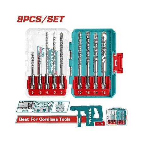 SET PUNTE SDS PLUS PZ 9 TOTAL