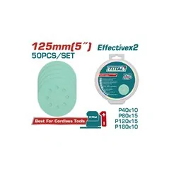 SET DISCHI PER LEVIGATRICE ORBITALE Ø125 PZ 50 TOTAL