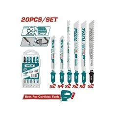 KIT LAME ASSORTITE PER SEGHETTO ALTERNATIVO LEGNO/METALLO PZ 20 TOTAL