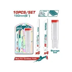 KIT LAME ASSORTITE PER SEGA A GATTUCCIO LEGNO/METALLO PZ 10 MM150 TOTAL