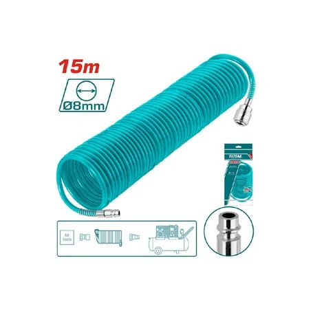 TUBO COMPRESSORE Ø15 CON RACCORDI TOTAL