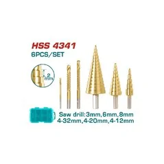 SET FRESE CONICHE HSS PZ 6 TOTAL