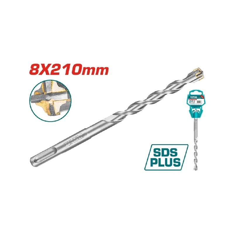 PUNTA SDS PLUS 4 TAGLIENTI MM 8X210 TOTAL