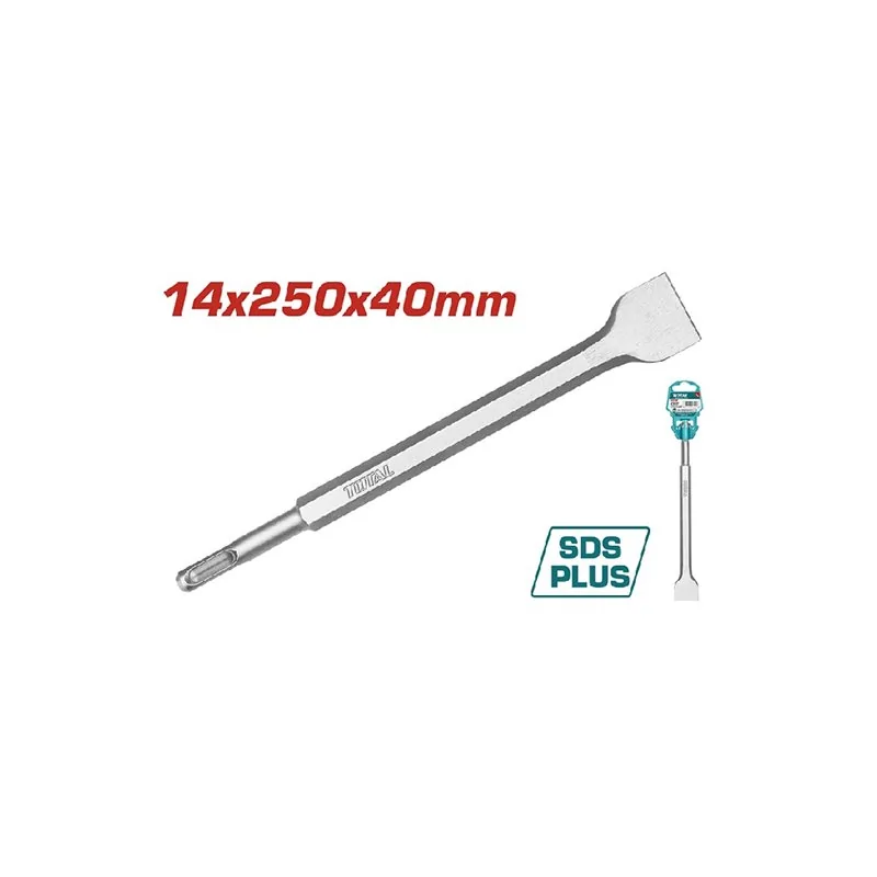 SCALPELLO PIATTO SDS PLUS MM 14X250X40 TOTAL