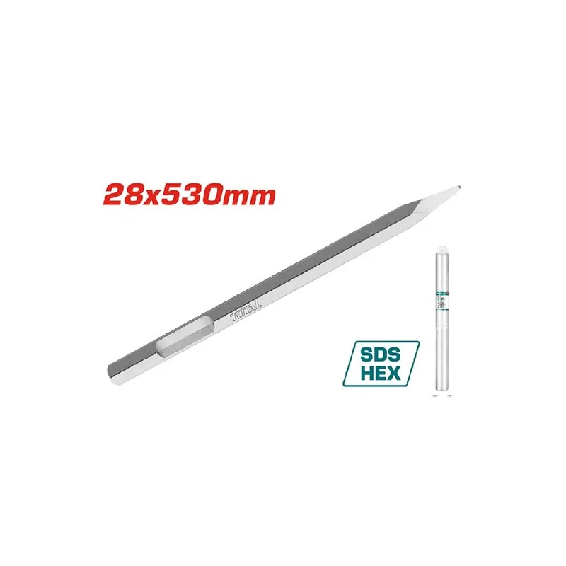 SCALPELLO A PUNTA SDS HEX MM 28X520 TOTAL
