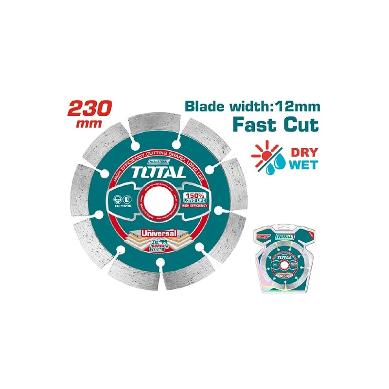 DISCO DIAMANTATO TAGLIO RAPIDO MM 230X12 TOTAL