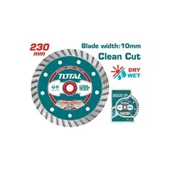 DISCO DIAMANTATO TAGLIO PULITO MM 230X10 TOTA TOTAL