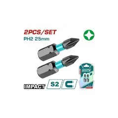 SET 2 INSERTI PH2 PER AVVITATORE A PERCUSSIONE TOTAL