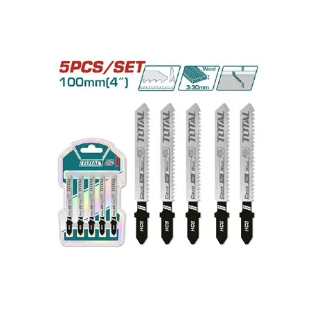 SET 5 LAME PER SEGHETTO ALTERNATIVO PER LEGNO 10TPI TOTAL