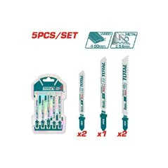 SET 5 LAME ASSORTITE PER SEGHETTO ALTERNATIVO LEGNO/METALLO TOTAL