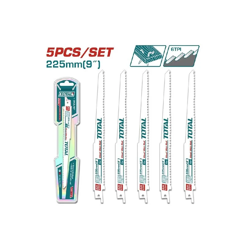 SET 5 LAME LUNGHE ASSORTITE PER SEGHETTO ALTERNATIVO TOTAL