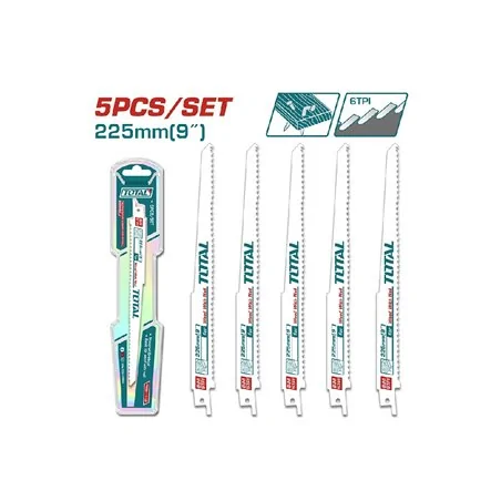 SET 5 LAME LUNGHE ASSORTITE PER SEGHETTO ALTERNATIVO TOTAL