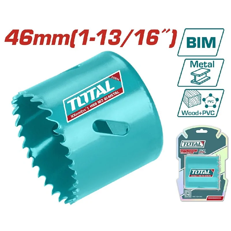 FRESA A TAZZA HSS MM 46 (1-13/16") BI-METAL TOTAL