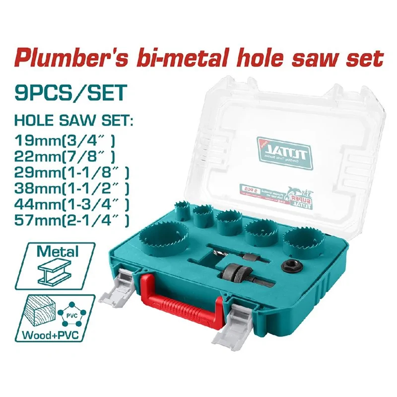 SET 9 FRESE PER IDRAULICO IN VALIGETTA TOTAL