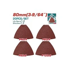 FOGLI ABRASIVI A DELTA PER LEVIGATRICE MOUSE PZ 20 TOTAL