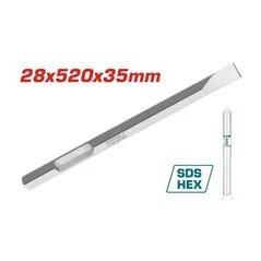 SCALPELLO PIATTO SDS HEX MM 28X520 TOTAL