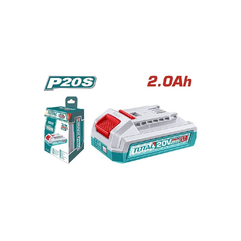 BATTERIA LITIO 20V 2AH CON LED TOTAL