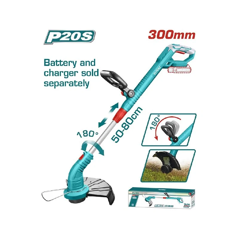 DECESPUGLIATORE ASTA TELESC.20V CM 30 SENZA BATTERIA TOTAL