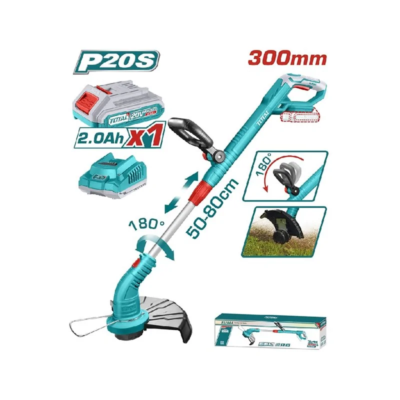 DECESPUGLIATORE ASTA TELES.20V CM 30 CON BATTERIA 2AH TOTAL