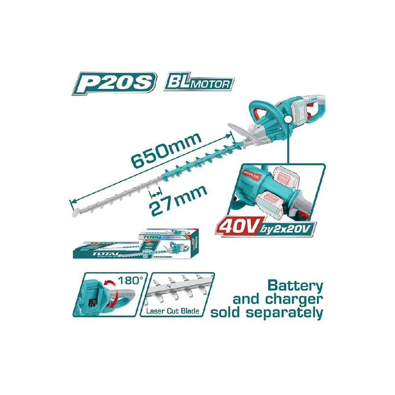 TAGLIASIEPI 40V CM 65 SENZA BATTERIA TOTAL