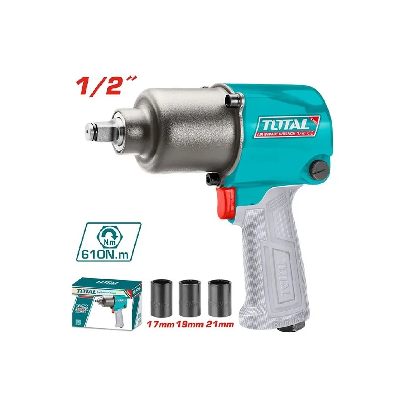 AVVITATORE PNEUMATICO 1/2 CON 3 BUSSOLE TOTAL