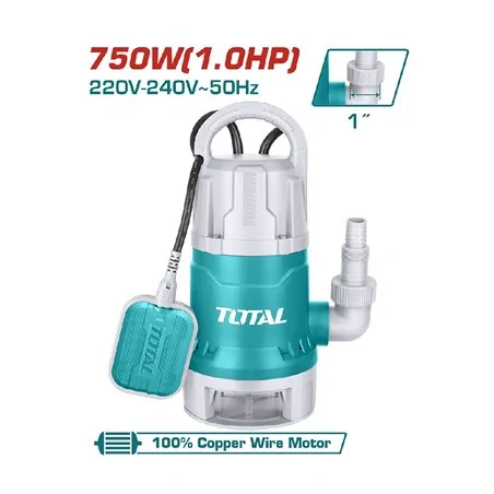 POMPA SOMMERSA ACQUE SPORCHE 750W 1HP TOTAL