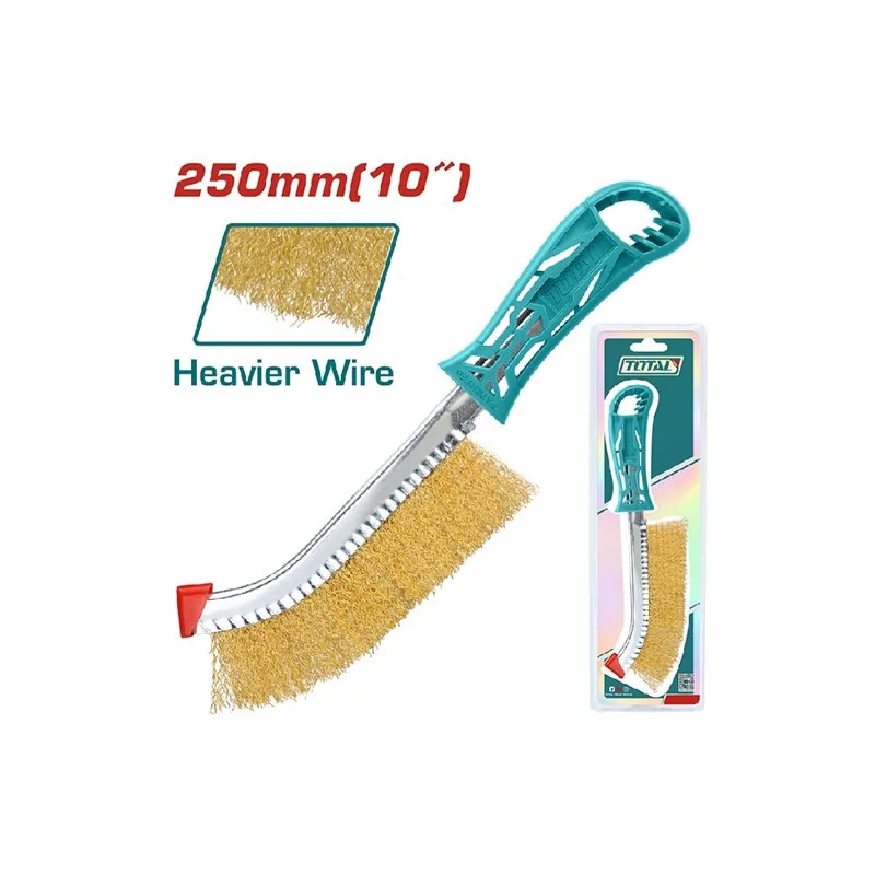 SPAZZOLA ACCIAIO MM 250 MANICO PLASTICA TOTAL