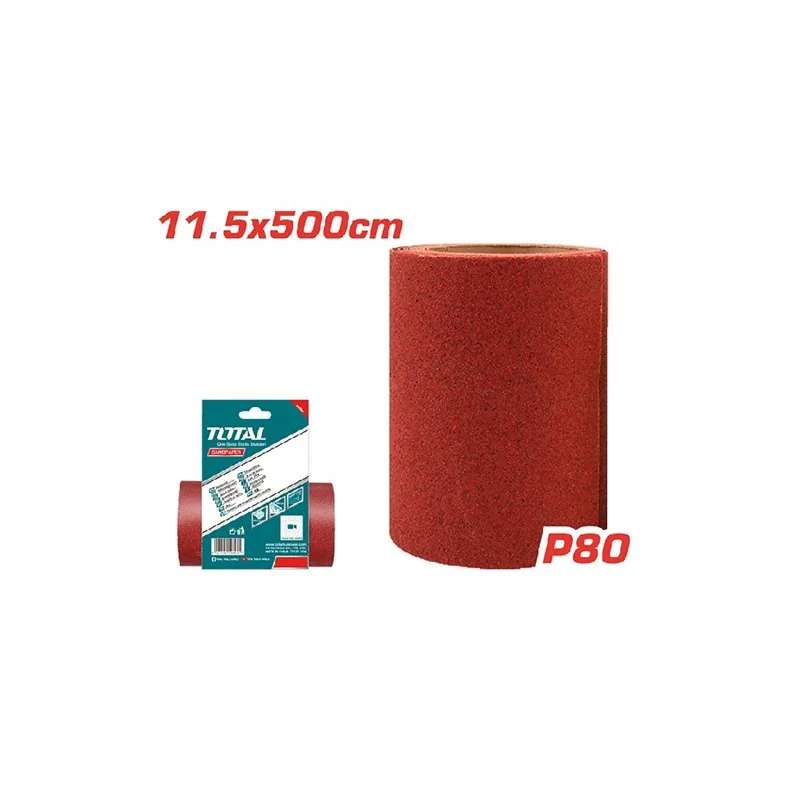 CARTA ABRASIVA H 11,5X500 CM GR 80 TOTAL