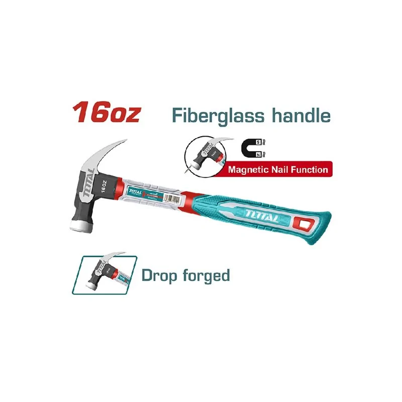 MARTELLO AMERICANO GR 450 MANICO FIBRA CON CALAMITA TOTAL