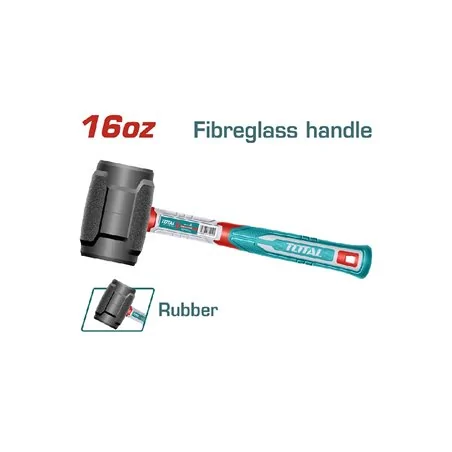 MAZZUOLA IN GOMMA GR 450 MANICO FIBRA TOTAL