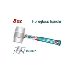 MAZZUOLA GOMMA GR 220 TESTA BIANCA MANICO FIBRA TOTAL