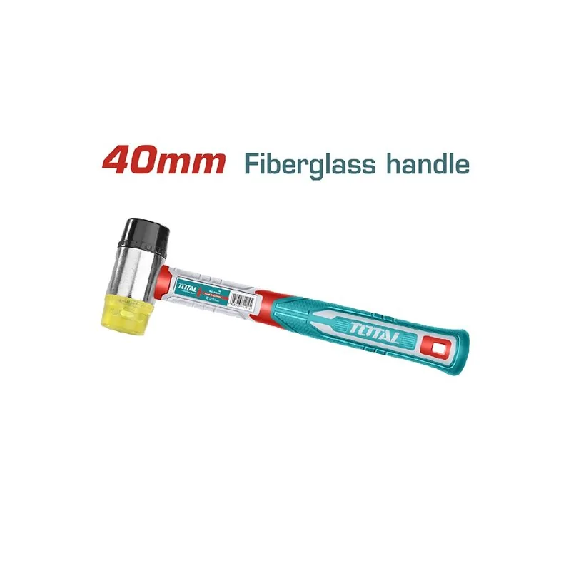 MAZZUOLA GOMMA/PLASTICA MM 40 MANICO FIBRA TOTAL