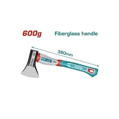 SCURE CARPENTIERE GR 600 MM 390 MANICO FIBRA TOTAL