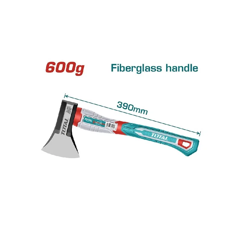 SCURE CARPENTIERE GR 600 MM 390 MANICO FIBRA TOTAL