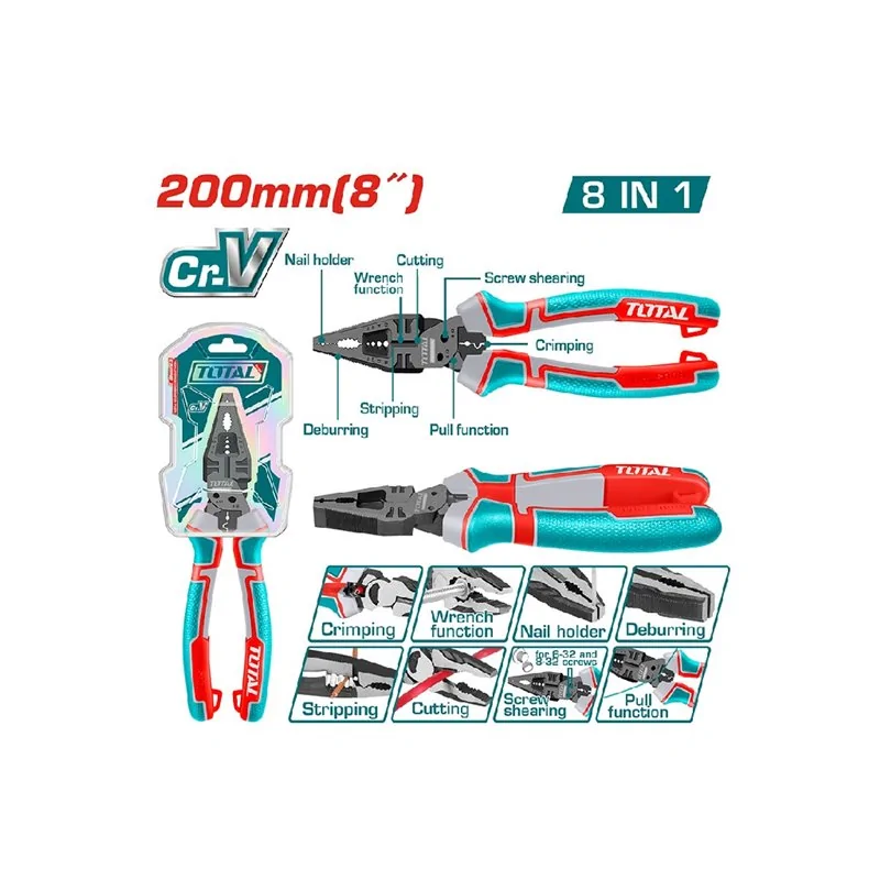 PINZA MULTIFUNZIONE 8 IN 1 MM 200 CR-V TOTAL