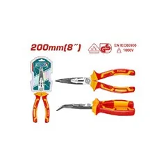 PINZA ISOLATA BECCHI CURVI MM 200 TOTAL