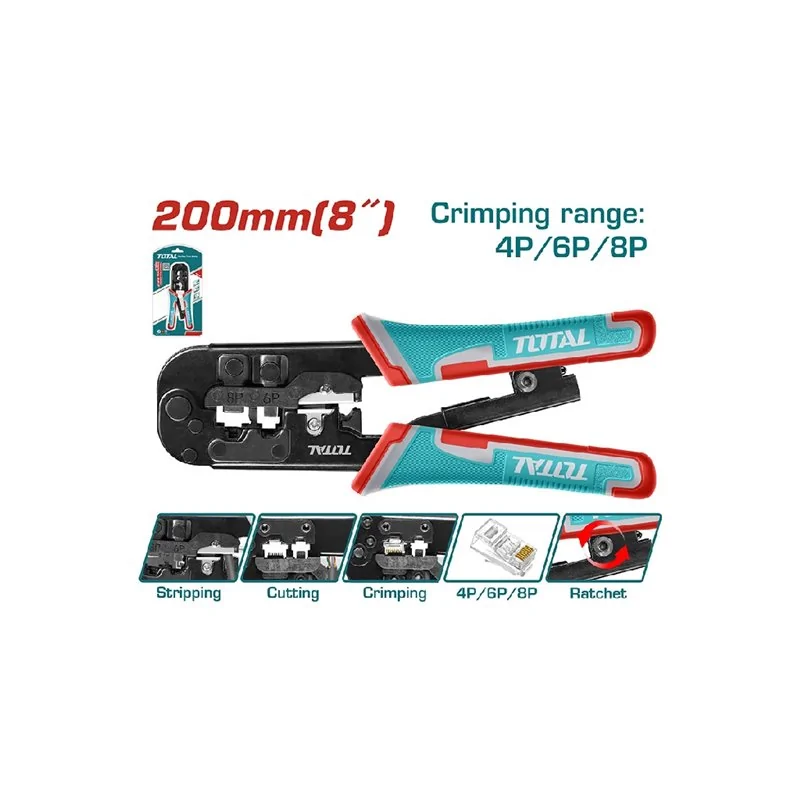 PINZA CRIMPATRICE MULTIFUNZIONE MM 200 TOTAL