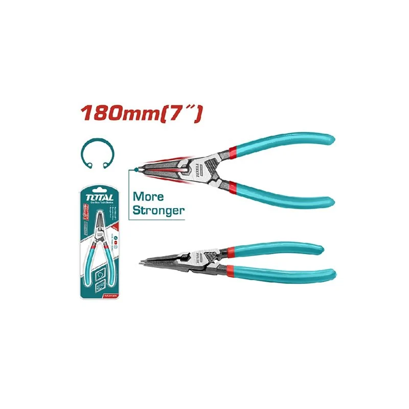 PINZA BECCHI DRITTI PER ANELLI INTERNI MM 180 TOTAL