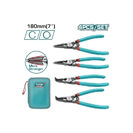 SET 4 PINZE PER ANELLI DI SICUREZZA MM 180 TOTAL