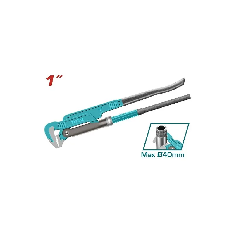 GIRATUBI SVEDESE CON GANASCE 90° 1" MM 210 TOTAL