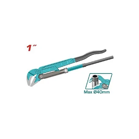 GIRATUBI SVEDESE CON GANASCE 45° 1" MM 210 TOTAL