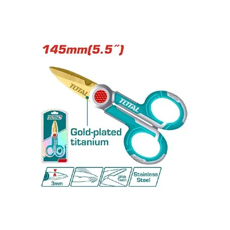 FORBICI PER ELETTRICISTA 5,5" MM 145 TOTAL