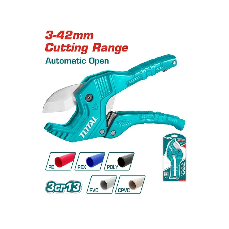 CESOIA PER TUBI PVC AUTOMATICA MM 3-42 TOTAL