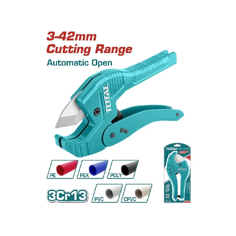 CESOIA PER TUBI PVC AUTOMATICA MM 3-42 TOTAL