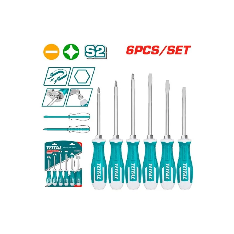 SET CACCIAVITI MAGNETICI RINFORZATI PZ 6 TOTAL