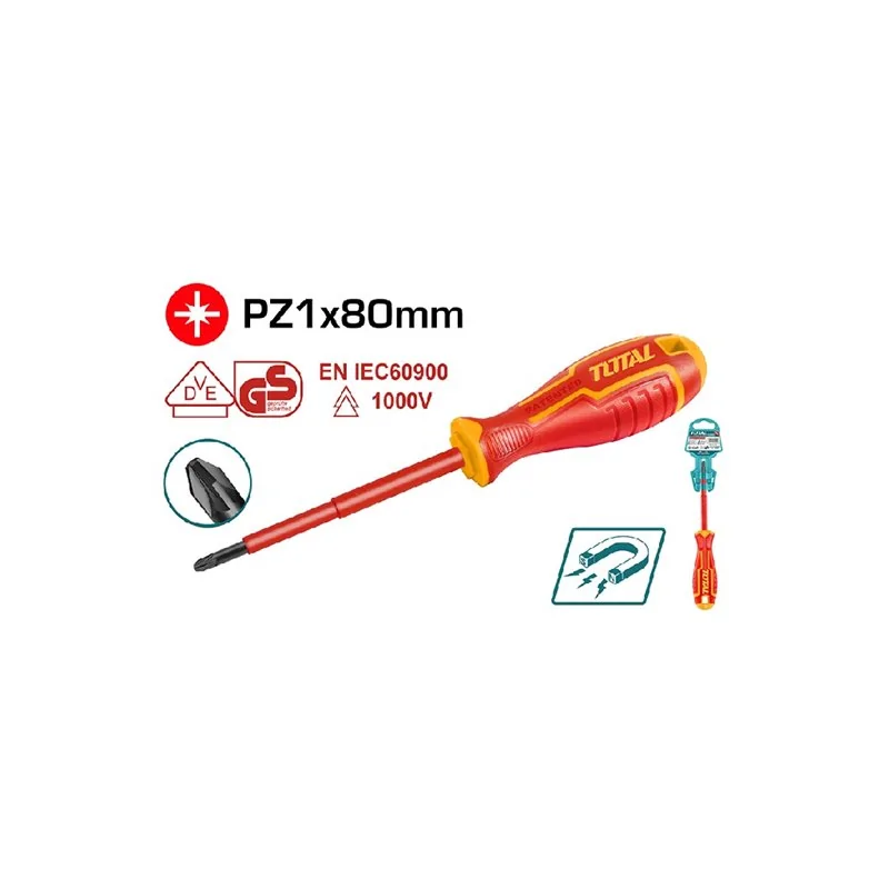 CACCIAVITE MAGNETICO ISOLATO PH1 80 MM TOTAL