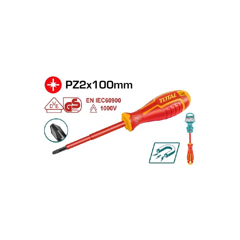 CACCIAVITE MAGNETICO ISOLATO PZ1 100 MM TOTAL