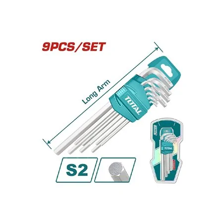 SET CHIAVI ESAGONALI LUNGHE PZ 9 TOTAL