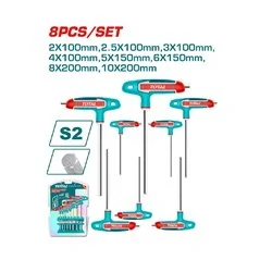 SET CHIAVI ESAGONALI A T PZ 8 TOTAL